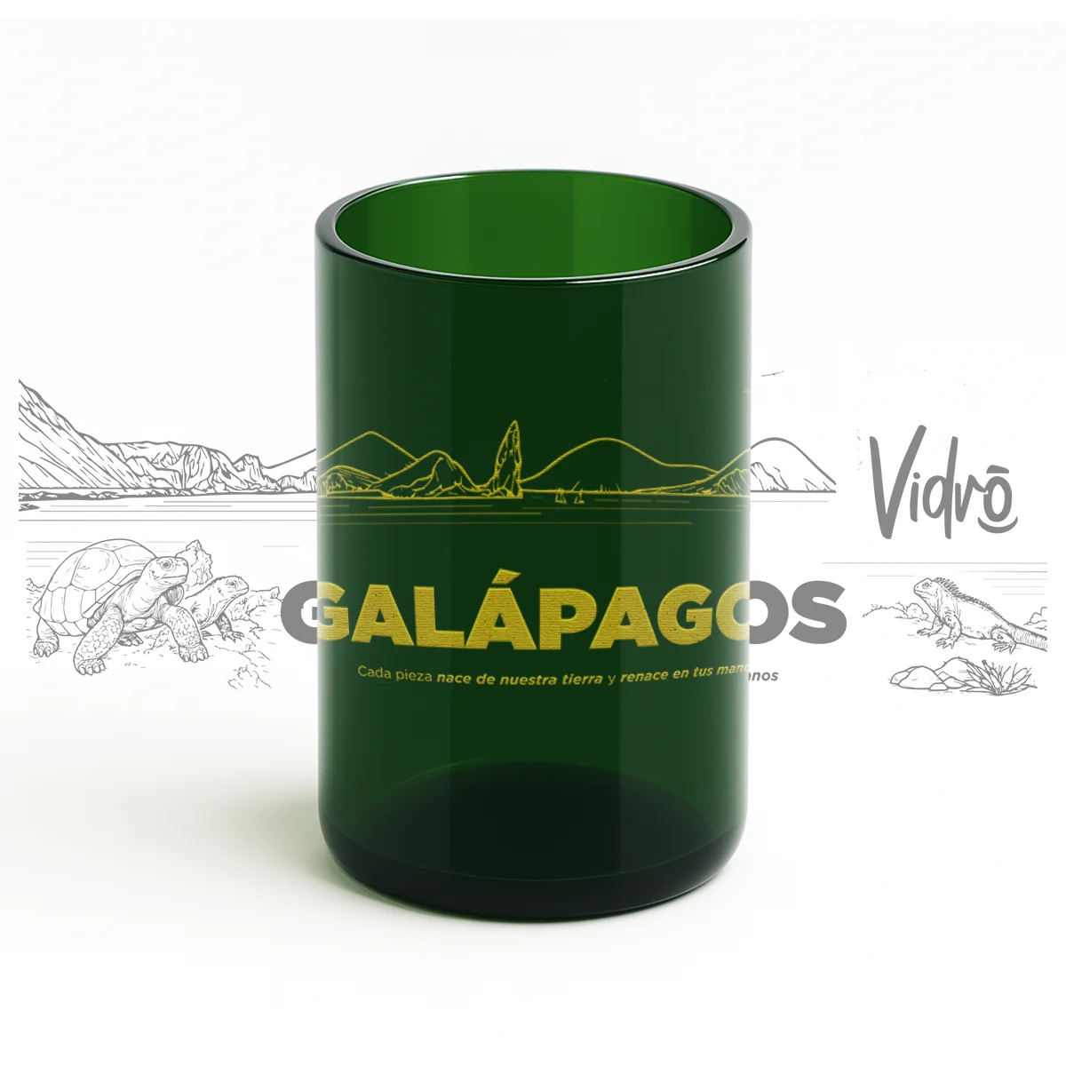 VIDRŌ Ecuador. Vasos Ecuatorianos hechos de botellas recicladas. No reciclamos, hacemos upcycling, con identidad ecuatoriana. Vasos Ecológicos, productos y proyecto sustentable en Ecuador. Vidró. Guarda cada momento.