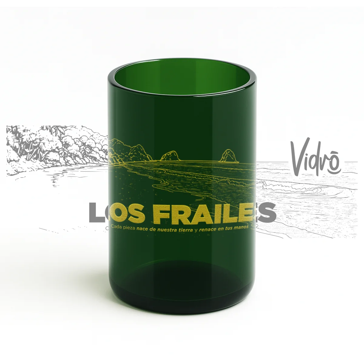 VIDRŌ Ecuador. Vasos Ecuatorianos hechos de botellas recicladas. No reciclamos, hacemos upcycling, con identidad ecuatoriana. Vasos Ecológicos, productos y proyecto sustentable en Ecuador. Vidró. Guarda cada momento.