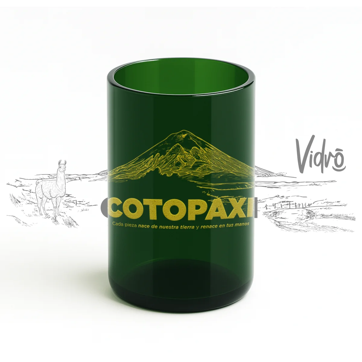 VIDRŌ Ecuador. Vasos Ecuatorianos hechos de botellas recicladas. No reciclamos, hacemos upcycling, con identidad ecuatoriana. Vasos Ecológicos, productos y proyecto sustentable en Ecuador. Vidró. Guarda cada momento.