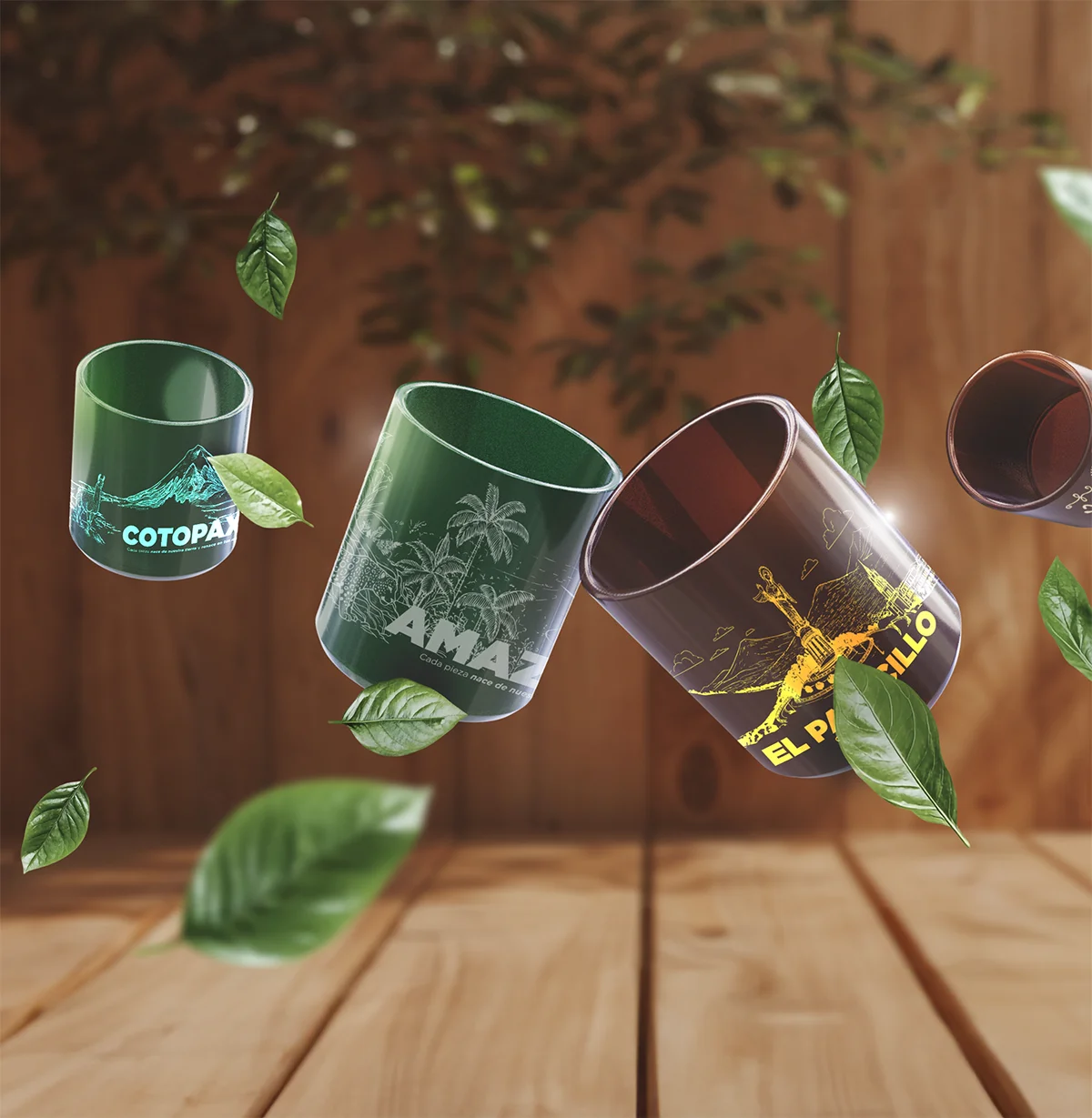 VIDRŌ Ecuador. Vasos Ecuatorianos hechos de botellas recicladas. No reciclamos, hacemos upcycling, con identidad ecuatoriana. Vasos Ecológicos, productos y proyecto sustentable en Ecuador. Vidró. Guarda cada momento.