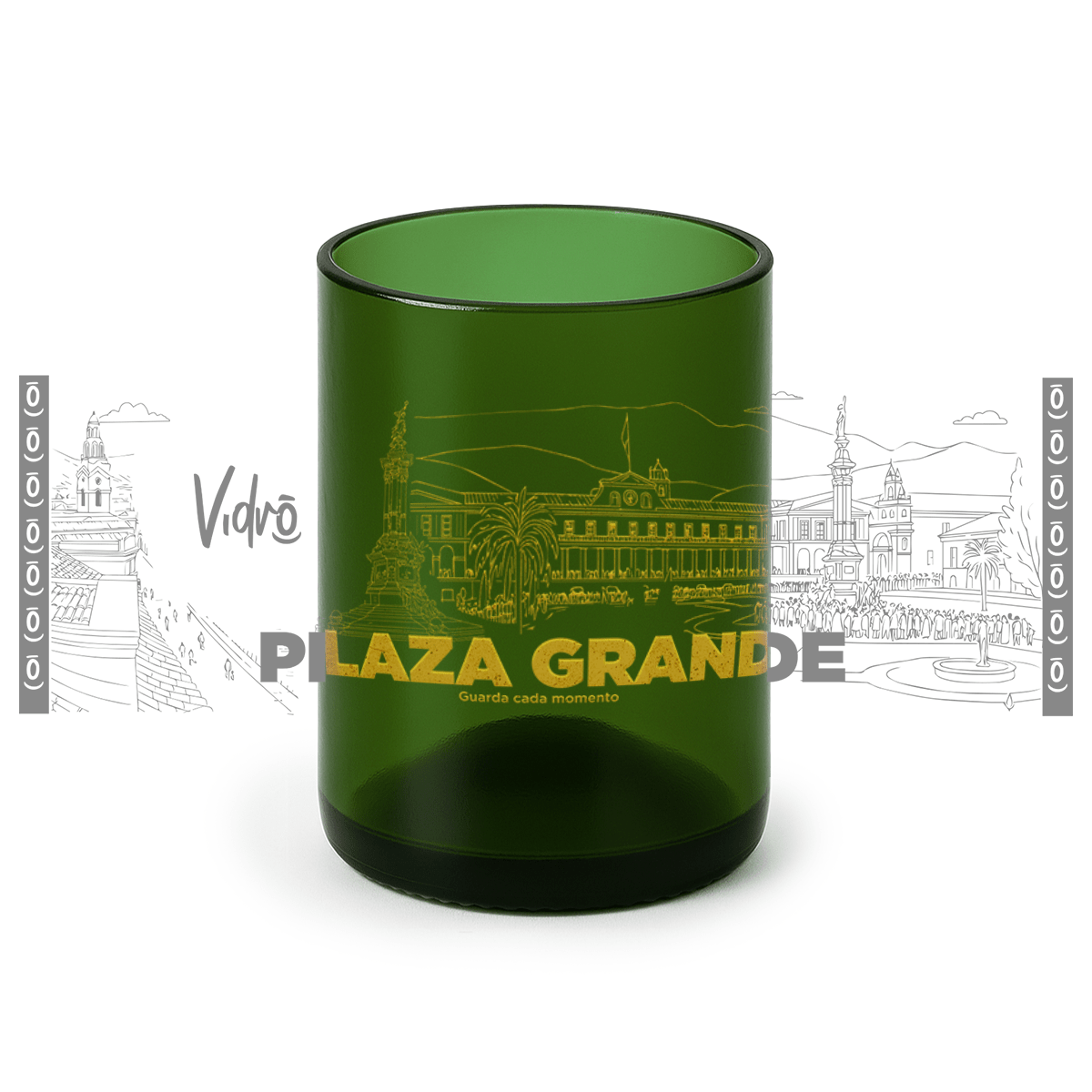 VIDRŌ Ecuador. Vasos Ecuatorianos hechos de botellas recicladas. No reciclamos, hacemos upcycling, con identidad ecuatoriana. Vasos Ecológicos, productos y proyecto sustentable en Ecuador. Vidró. Guarda cada momento.